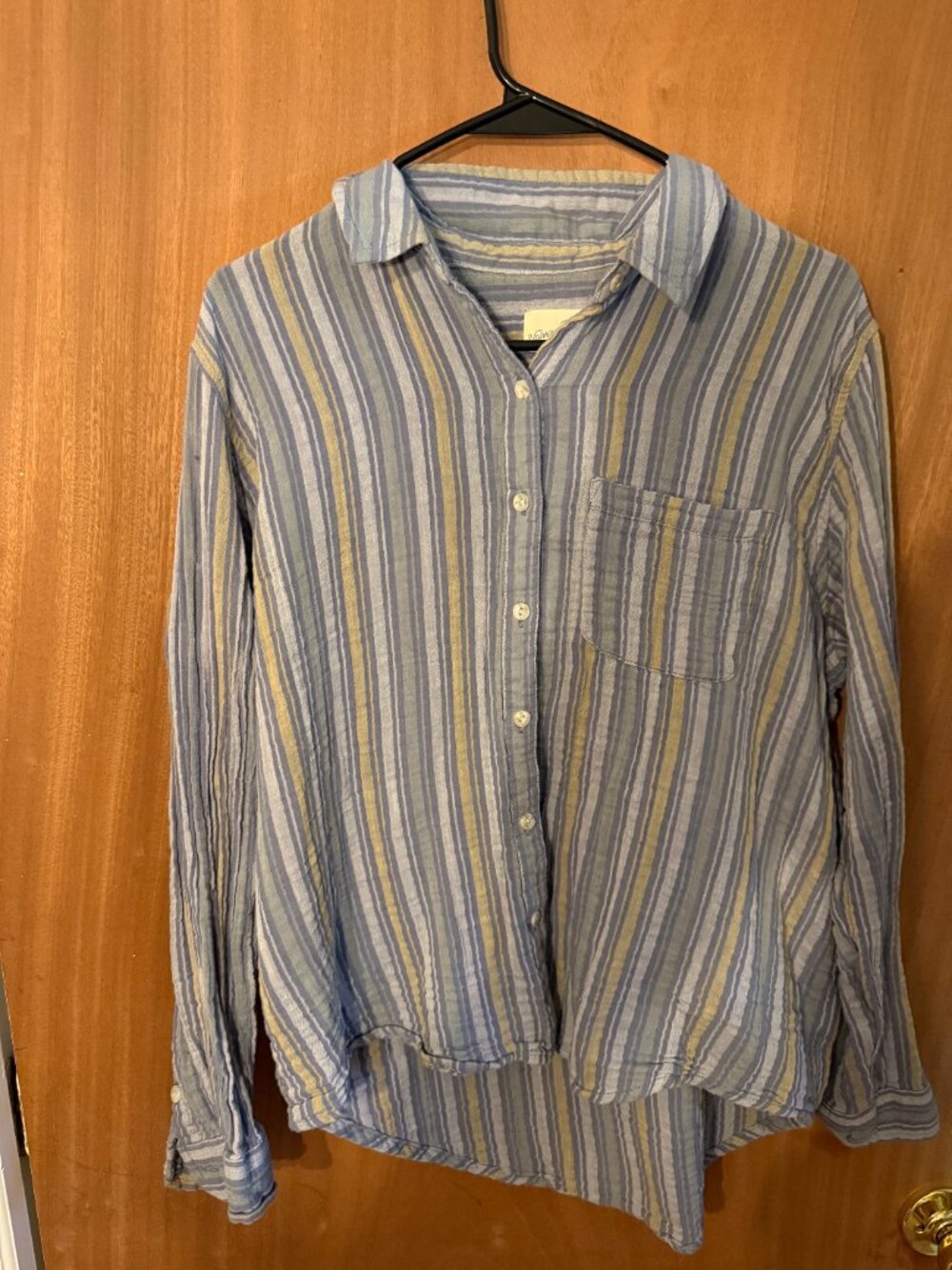 Universal Thread Blue Striped Button Down - Picture 6 of 6